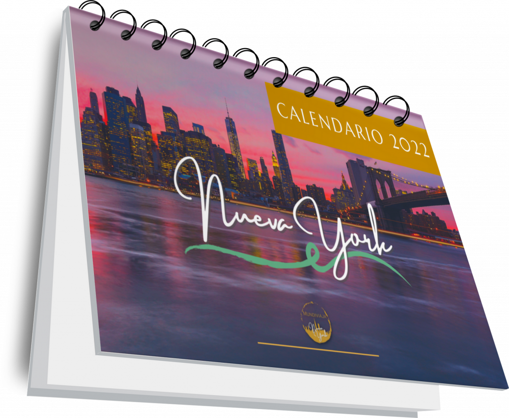 Calendario Nueva York 2022. I Love New York productos exclusivos Nueva York. Mundiviaja Nueva York
